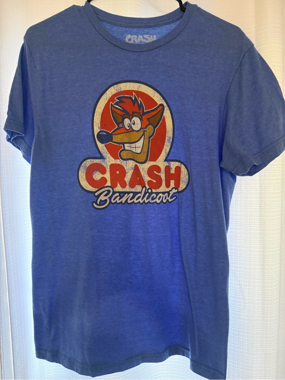 Men's Blue Graphic Tee medium top